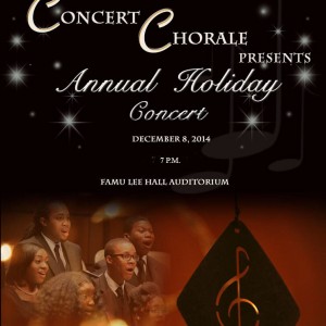 The FAMU Concert Chorale Annual Holiday Concert @ Lee Hall Auditorium