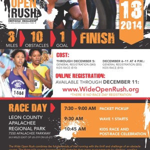 Wide Open Rush Obstacle Challenge @ Leon County Apalachee Regional Park | Tallahassee | Florida | United States
