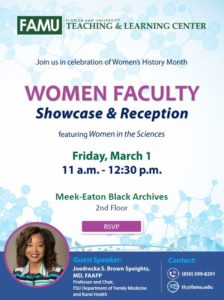 Women Faculty Showcase & Reception @ Meek-Eaton Black Archives