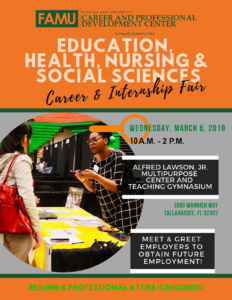 EDUCATION, HEALTH, NURSING & SOCIAL SCIENCES CAREER & INTERNSHIP FAIR @ Alfred L. Lawson Jr. Multipurpose Center and Teaching Gymnasium