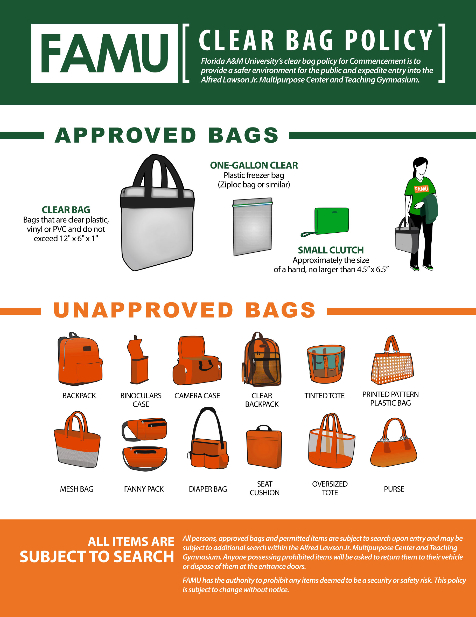 Match Day Prep: Clear Bag Policy