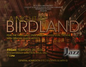 "A Night at the Birdland" @ Foster-Tanner Band Rehearsal Hall
