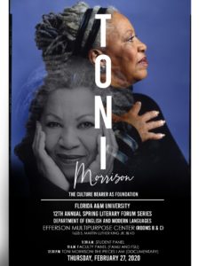 Toni Morrison Tribute: Spring Literary Forum Series @ FAMU Efferson Multipurpose Center