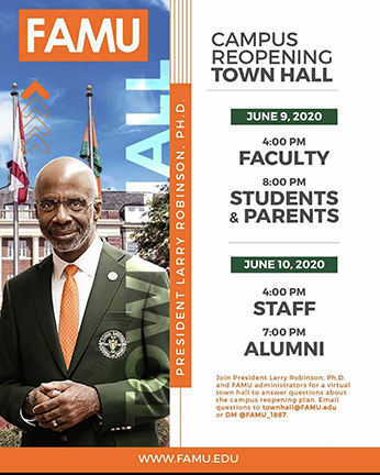 FAMU To Host Virtual Town Hall Meetings To Discuss Reopening Plan