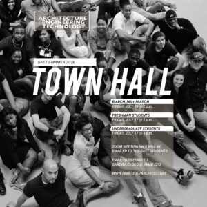 SAET Town Hall Summer 2020 @ Via Zoom