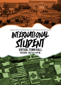 International Student Town Hall @ Via Zoom