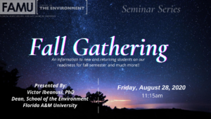Fall Gathering - Seminar Series @ Via Zoom
