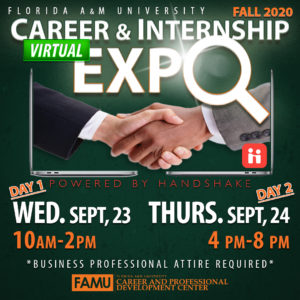 FAMU Career & Internship Virtual Expo @ Via Zoom