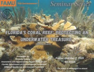 School of the Environment Seminar - Florida's Coral Reef: Protecting an Underwater Treasure @ Via Zoom