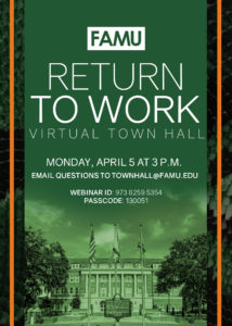 Return to Work Town Hall Today Meeting @ Virtual Town Hall