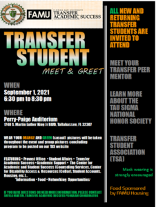 FAMU Transfer Student Meet & Greet @ Perry-Paige Auditorium