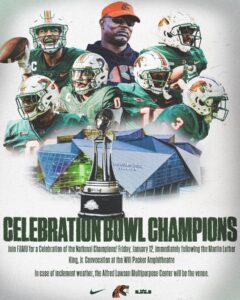 Celebration of the National Champions @ Will Packer Amphitheater